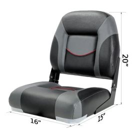 Scaun negru/antracit/rosu